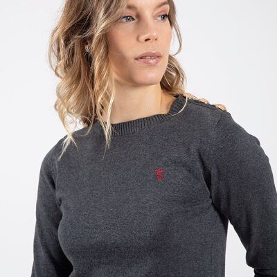 Jersey botones Gris