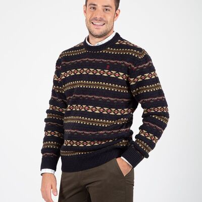 Maglione greco blu scuro