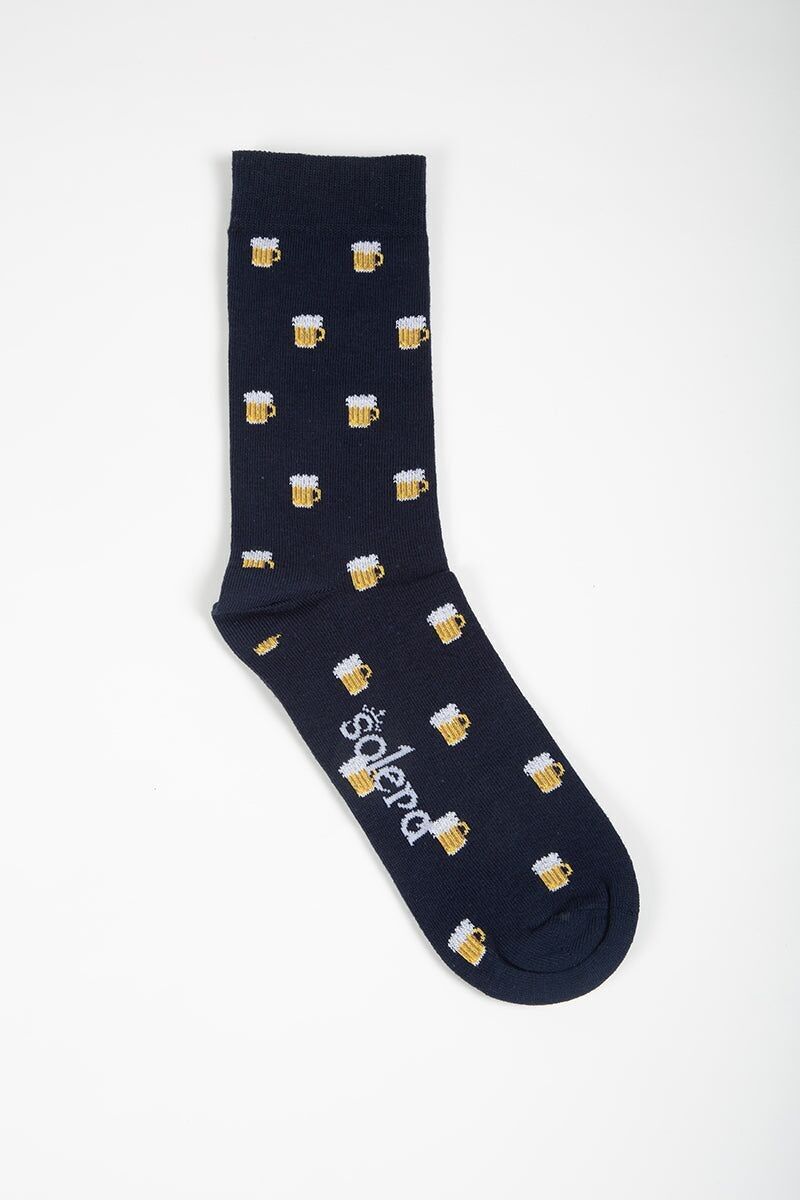 Calzini da birra blu scuro