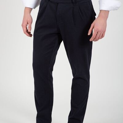 Pantalon à boucles marine