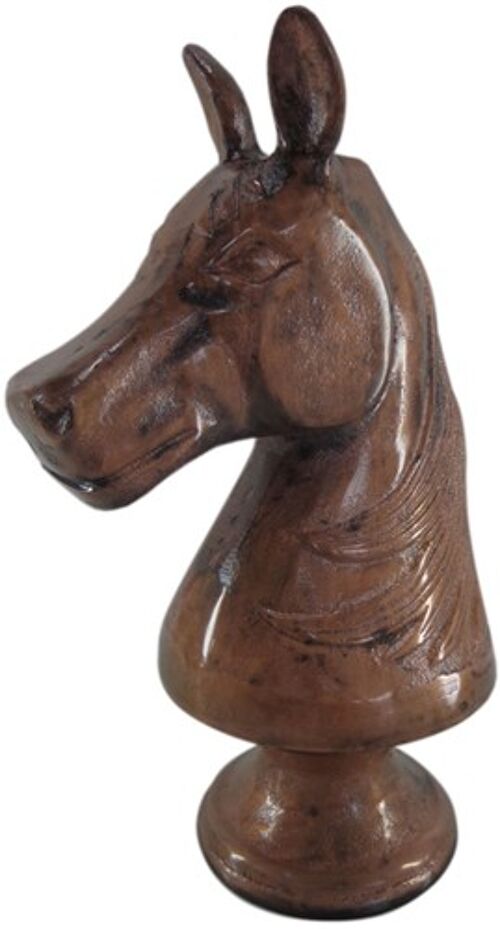 Paardenhoofd Schaakstuk - Vintage Koper