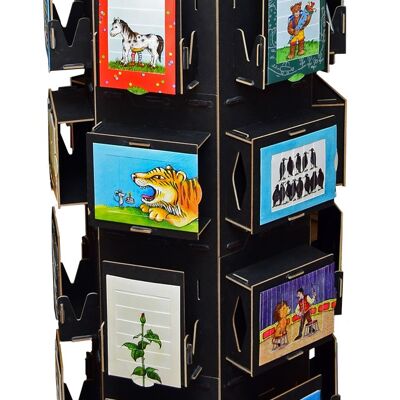 Card display - rotating stand for 42 motifs living cards