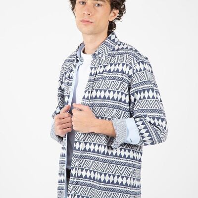 Camicia con stampa etnica