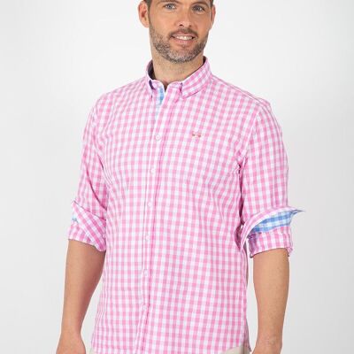 Camisa cuadro rosa