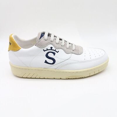 Scarpe da ginnastica bianche blu