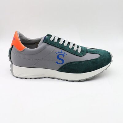 Scarpe da ginnastica verdi grigie