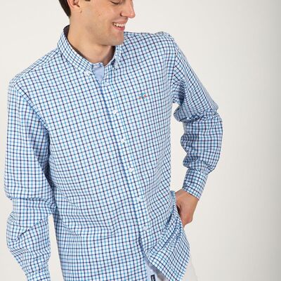 chemise bleue