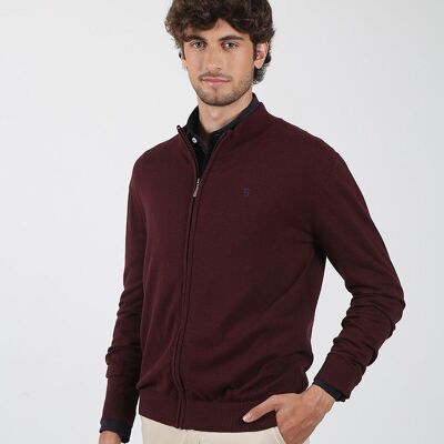 Veste zippée marron