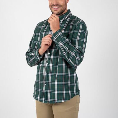 Chemise vert bouteille