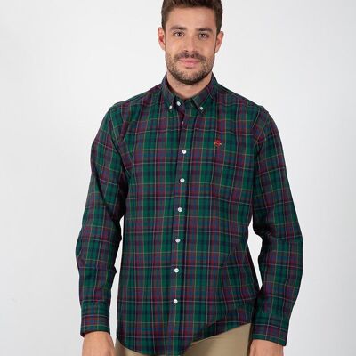 Chemise vert bouteille