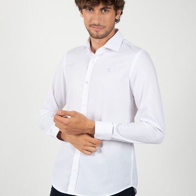Chemise Blanche Col Italien