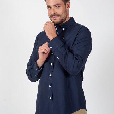 Camicia Oxford blu scuro