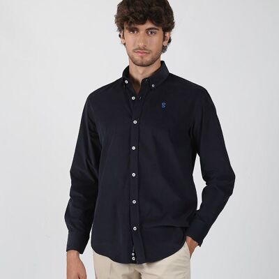 Chemise marine unie