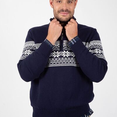 Pull bleu marine