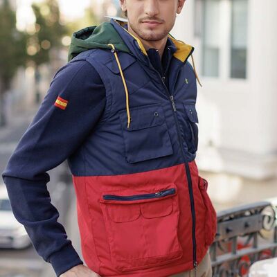 Gilet couleur combiné