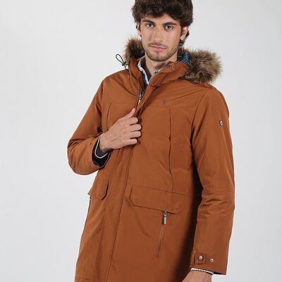 Parka marrone chiaro