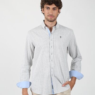 Chemise à carreaux verte