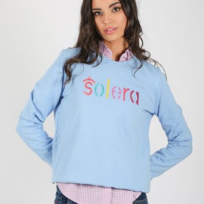 Sudadera Celeste Multicolor Solera