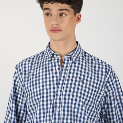 chemise bleue