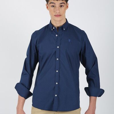 chemise bleue