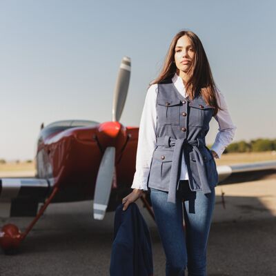 Gilet bleu marine