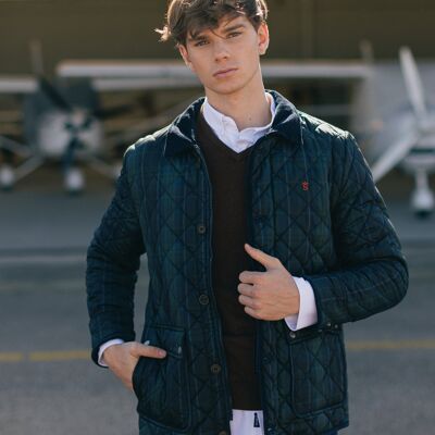 Parka huskey cuadros