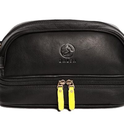 Toiletry bag with compartment Black