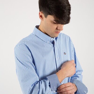 camicia blu