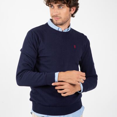Pull bleu marine