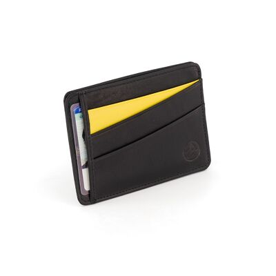 Big Slim BALSA LEATHER card holder - Black