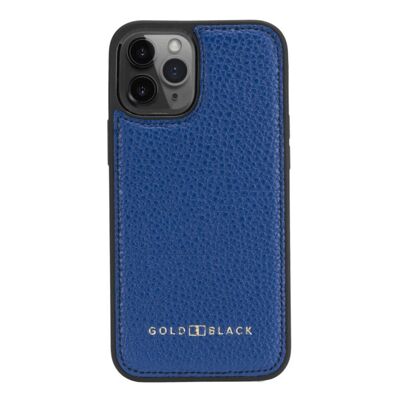 Funda de piel para iPhone 12/12 Pro azul napa