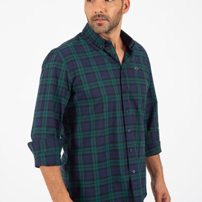 Chemise vert bouteille