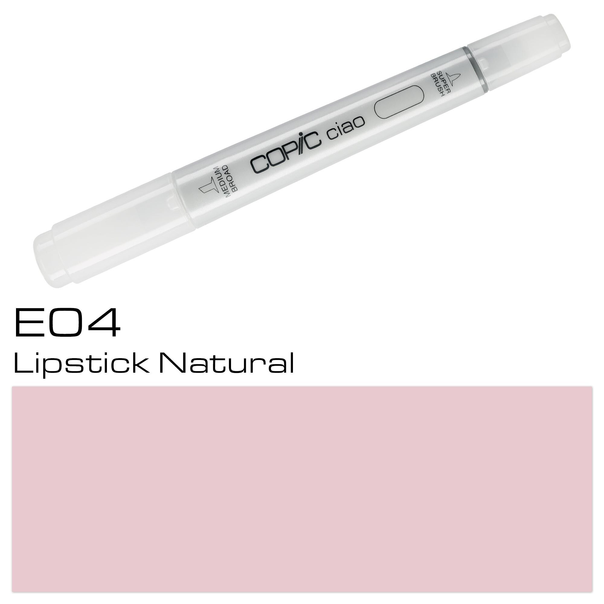 COPIC Ciao Coloured Marker Pen - (E-04) Lipstick Natural, For Art & Crafts, Colouring, Graphics, Highlighter, Design, Anime, Professional & Beginners, Art Supplies & Colouring Books