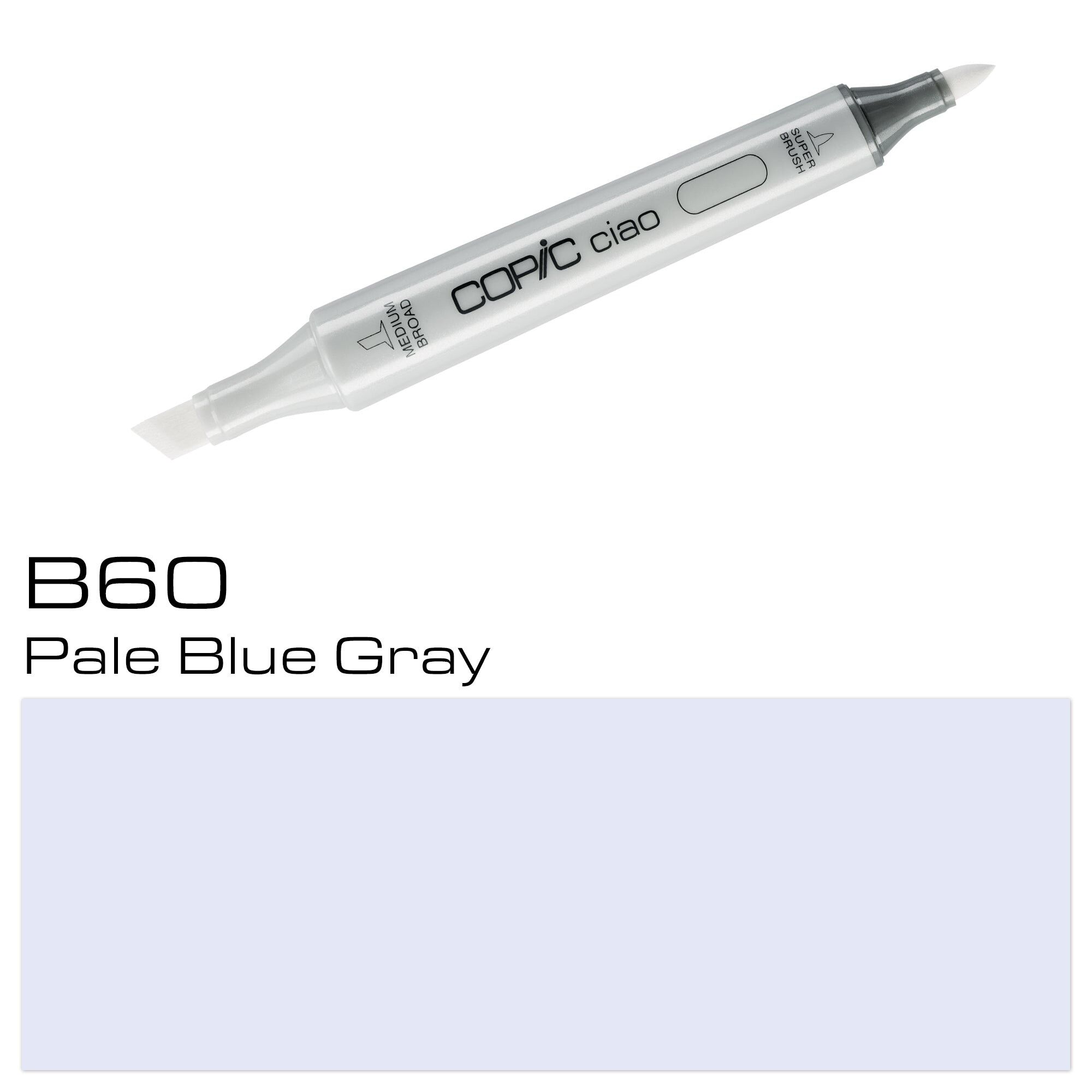 COPIC Ciao Coloured Marker Pen - (B-63) Light Hydrangea, For Art & Crafts, Colouring, Graphics, Highlighter, Design, Anime, Professional & Beginners, Art Supplies & Colouring Books
