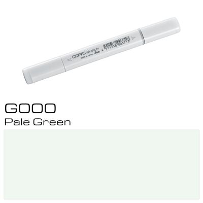 Rotulador de color COPIC Sketch (G-000) verde pálido, para arte y manualidades, colorear, gráficos, resaltador, diseño, anime, profesionales y principiantes, material de arte y libros para colorear