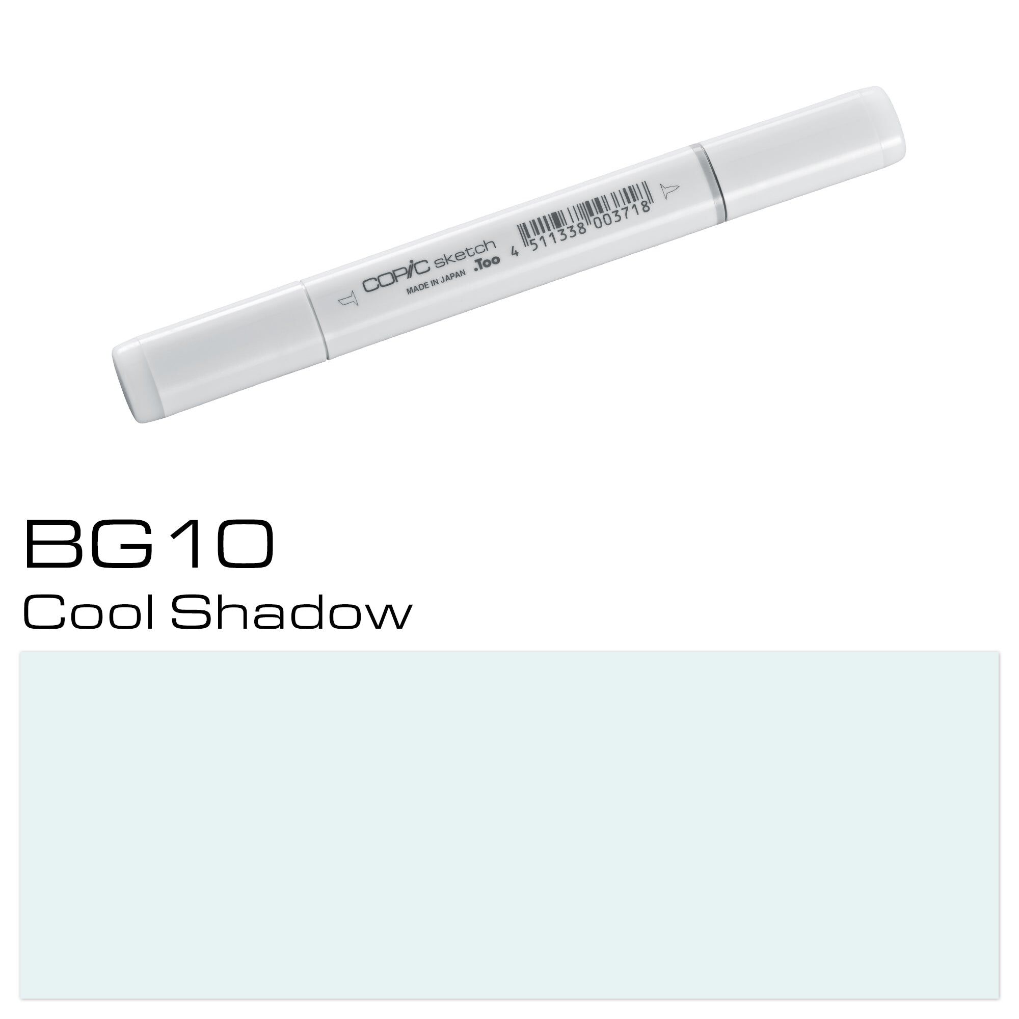 Marqueur de couleur COPIC Sketch - (BG-10) Cool Shadow, pour l'art et l'artisanat, le coloriage, les graphiques, le surligneur, le design, l'anime, les professionnels et les débutants, les fournitures d'art et les livres de coloriage