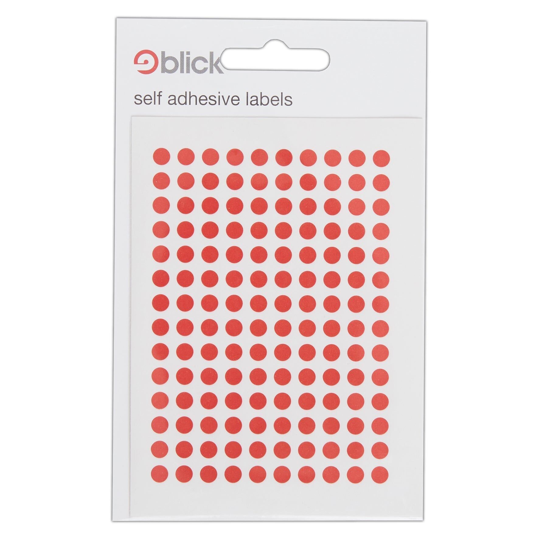 Blick Labels, Red, Self Adhesive Stickers, Coloured Dot, Circles, 5mm, 980 Labels, For Home, Office, Family, School, Holiday Calendar Organising, Planner, Rewards Chart, Colour Coding