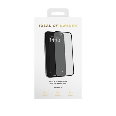 Vetro antiriflesso a copertura totale IDEAL per iPhone 15/16