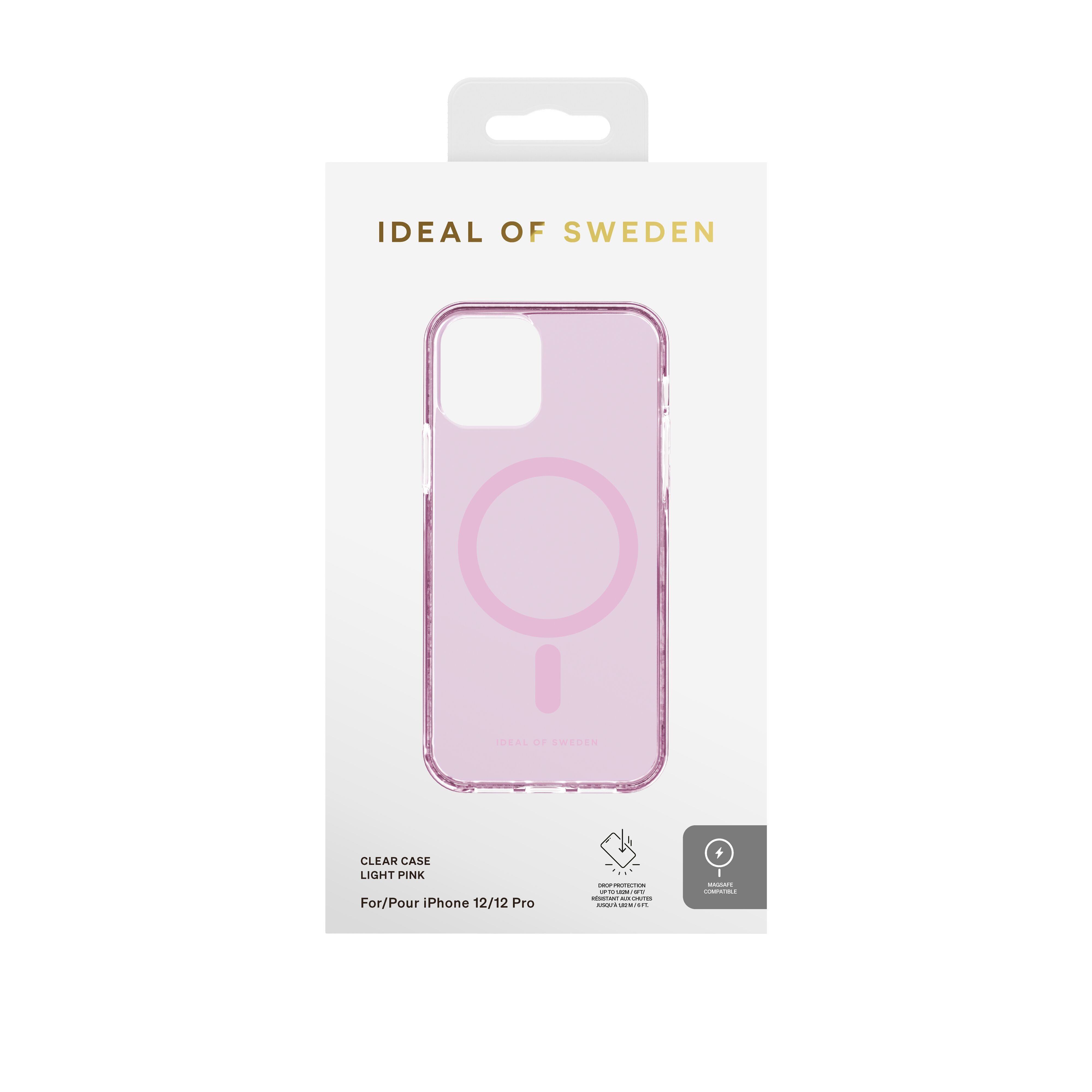 Custodia trasparente MagSafe per iPhone 12/12P rosa chiaro