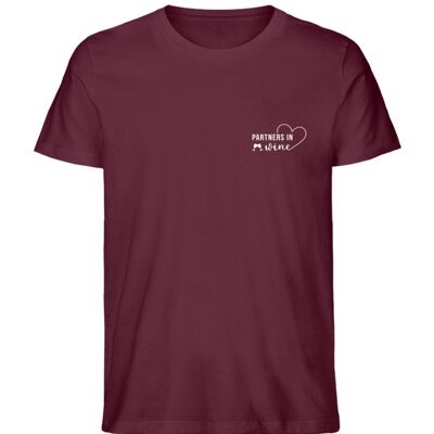 Camiseta de hombre "Partners in Wine" - burdeos