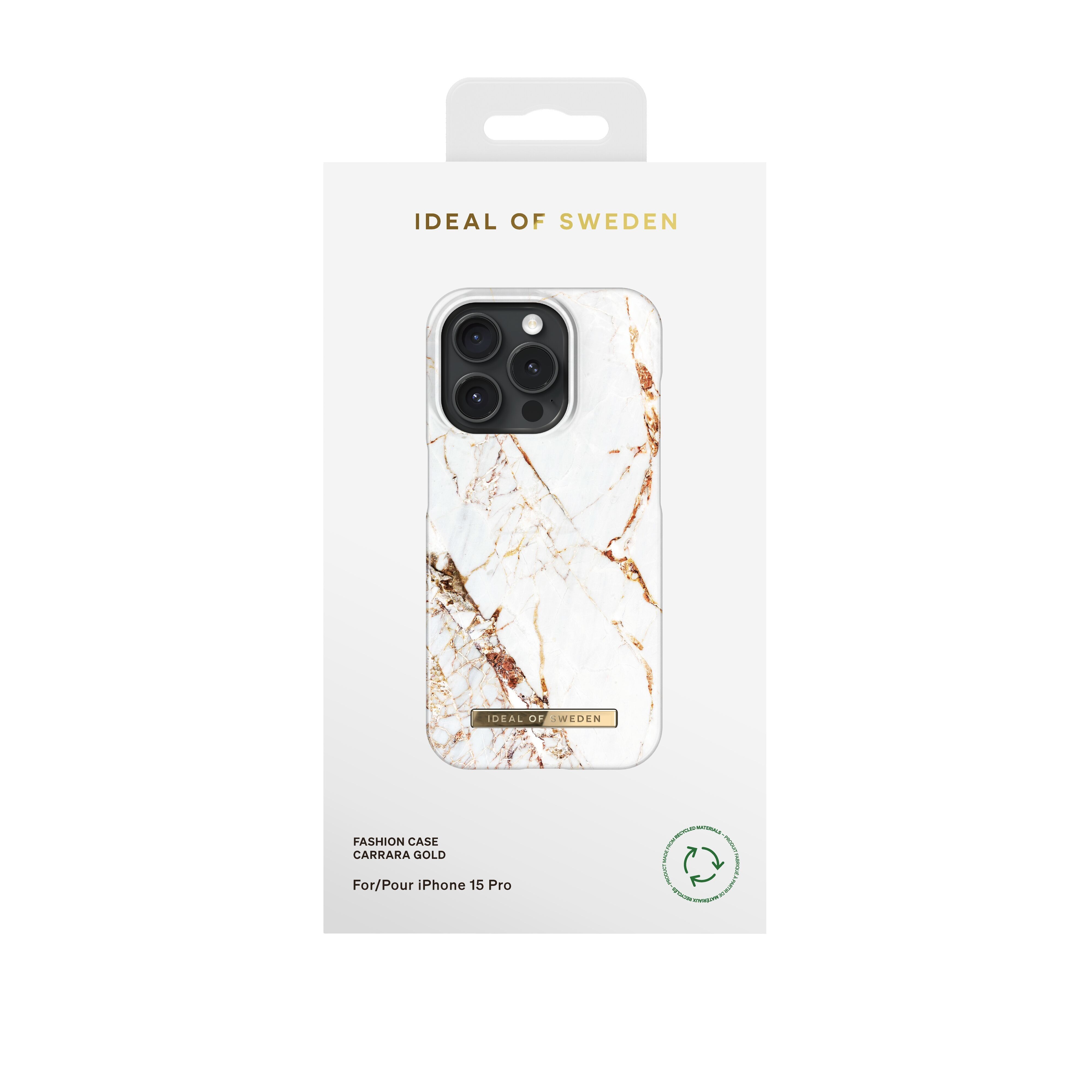 Printed Case iPhone 15PR Carrara Gold