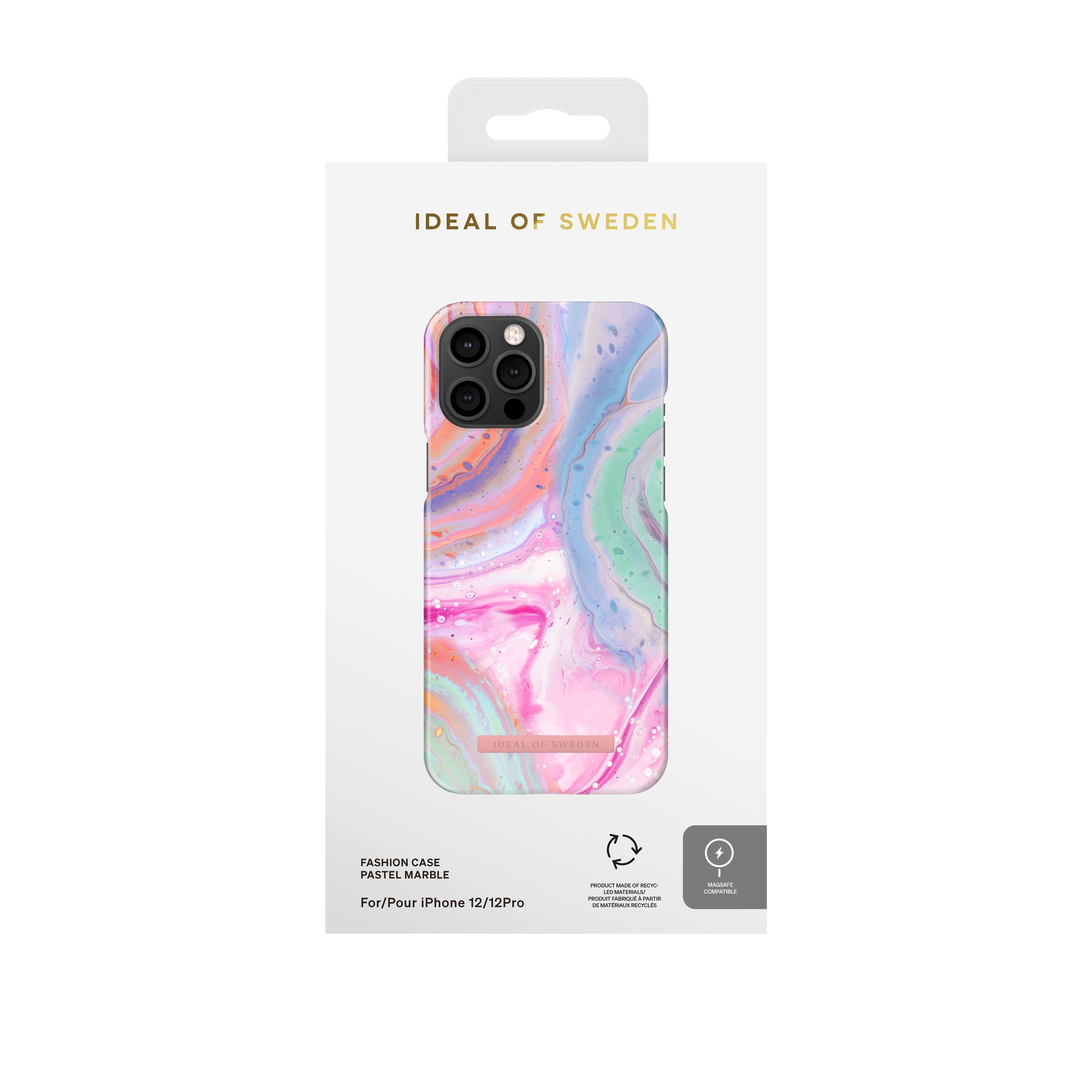 Custodia stampata MagSafe per iPhone 12/12P Marmo Pastello