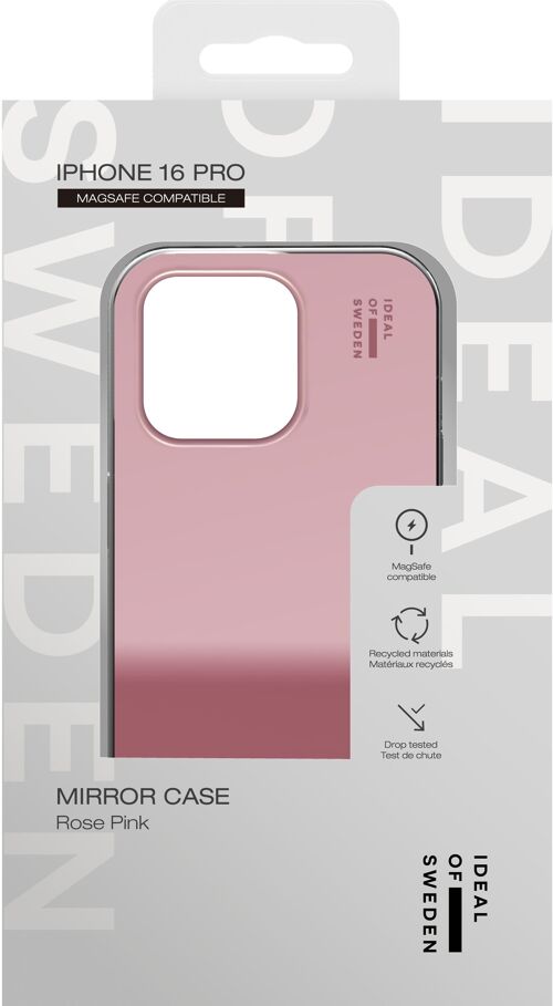 Mirror Case MagSafe iPhone 16PR Mirror Rose Pink