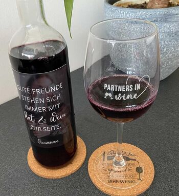 Verre à vin "Partenaires dans le vin" - verre à vin rouge 1
