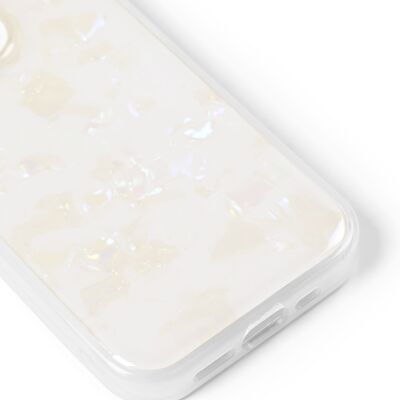 Coque Nacrée iPhone 15PR Blanc