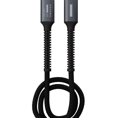 Cable tejido premium 120cm USB C - USB C Negro