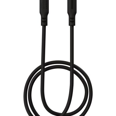 Cavo in silicone 120 cm USB C - USB C Nero