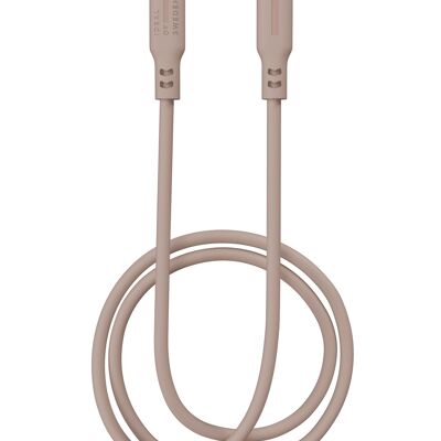 Silicone cable 120cm USB C - Lightning Pink
