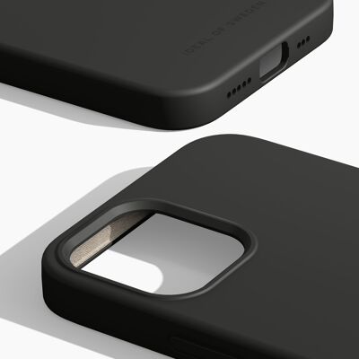 Coque en silicone MagSafe iPhone 12/12P Noir