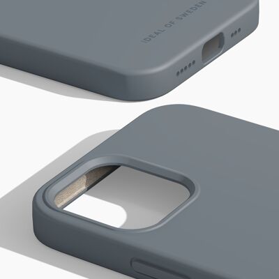 Coque en silicone MagSafe iPhone 12/12P Bleu nuit